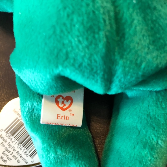Vintage Ty Beanie Baby Erin- Loose Tag - Picture 3 of 4